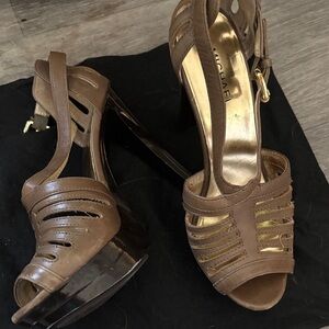 MICHAEL Michael Kors Tan Cutout Heels